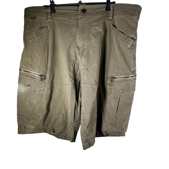 Kuhl Kourage Kargo Vintage Patina Dye Cargo Shorts Size 40 Imperfect - Picture 1 of 14